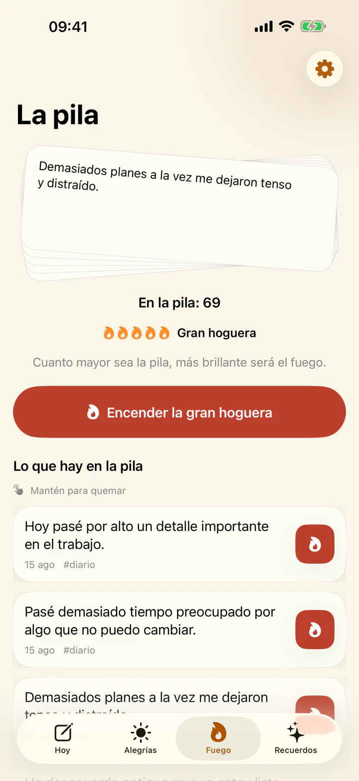 Una entrada difícil se quema en Alegrías y penas